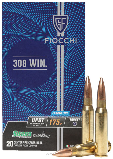 Amunicja Fiocchi Exacta HPBT 175gr Sierra, kal. 308Win