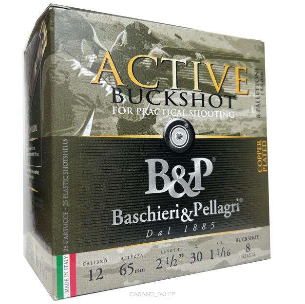 Amunicja loftka B&P Active Buckshot Practical Shooting - 12/65 - 8 pellets