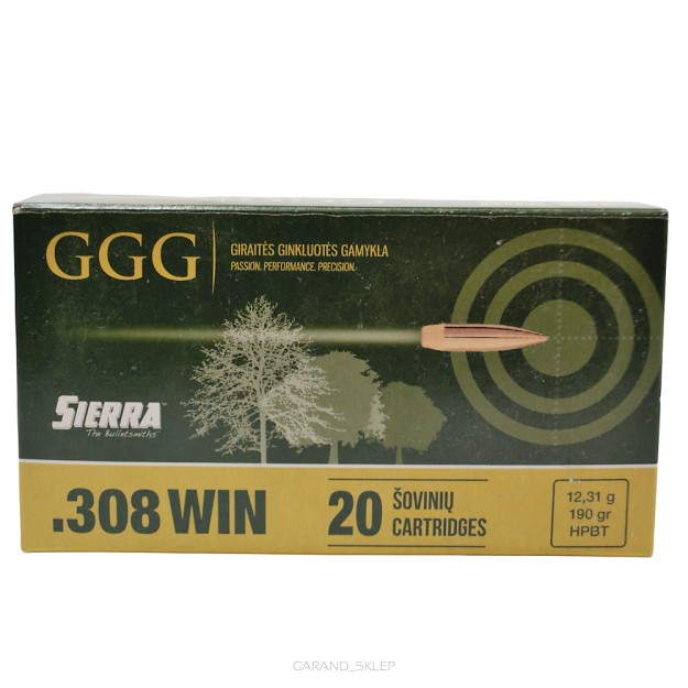 Amunicja GGG .308Win 12,31g/190gr