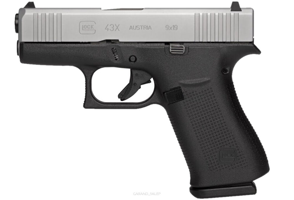 Glock 43X - 9x19mm - Silver Slide