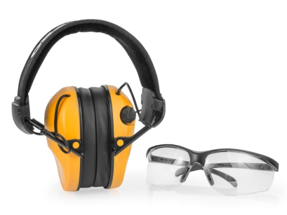 Słuchawki RealHunter Active PRO pomarańczowe + okulary