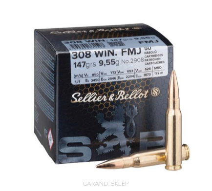 Amunicja Sellier&Bellot  .308 WIN FMJ  9,55g