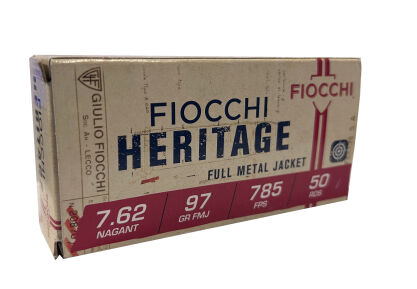 Amuniacja Fiocchi HERITAGE 7,62 Nagant 97gr FMJ