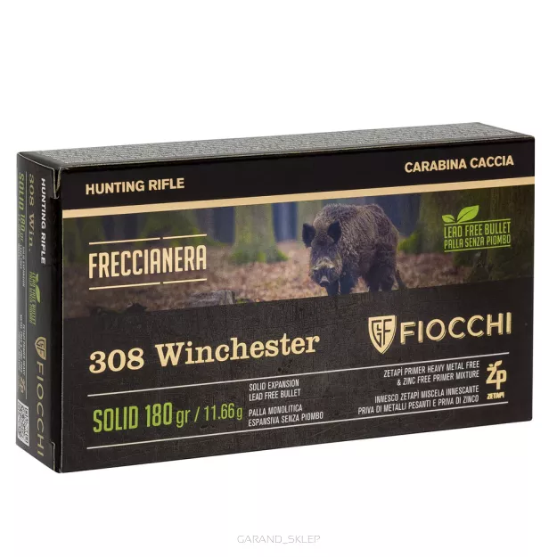 Amunicja kulowa Fiocchi Freccia Nera 180gr, kal. 308Win