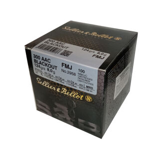 Amunicja Sellier & Bellot 300 AAC BLACKOUT FMJ 124grs/8.00g