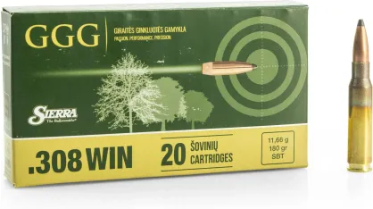 Amunicja GGG 180gr/11,66g SBT Sierra, kal. 308Win