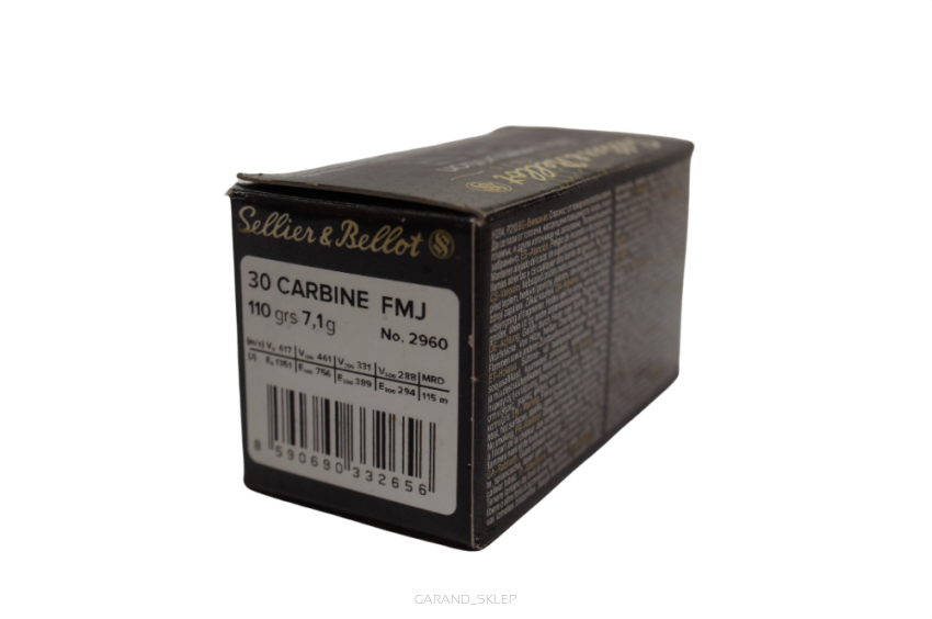 Amunicja Sellier & Bellot 30 CARBINE FMJ 110gr/7,1g