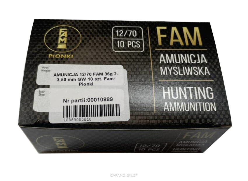 Amunicja FAM Pionki 12/70 36g 2-3,50mm GW