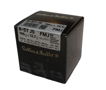  Amunicja Sellier & Bellot 8x57JS FMJ 196grs/12,7g