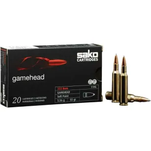 Amunicja SAKO Gamehead SP 3,56g/55gr, kal. 222Rem